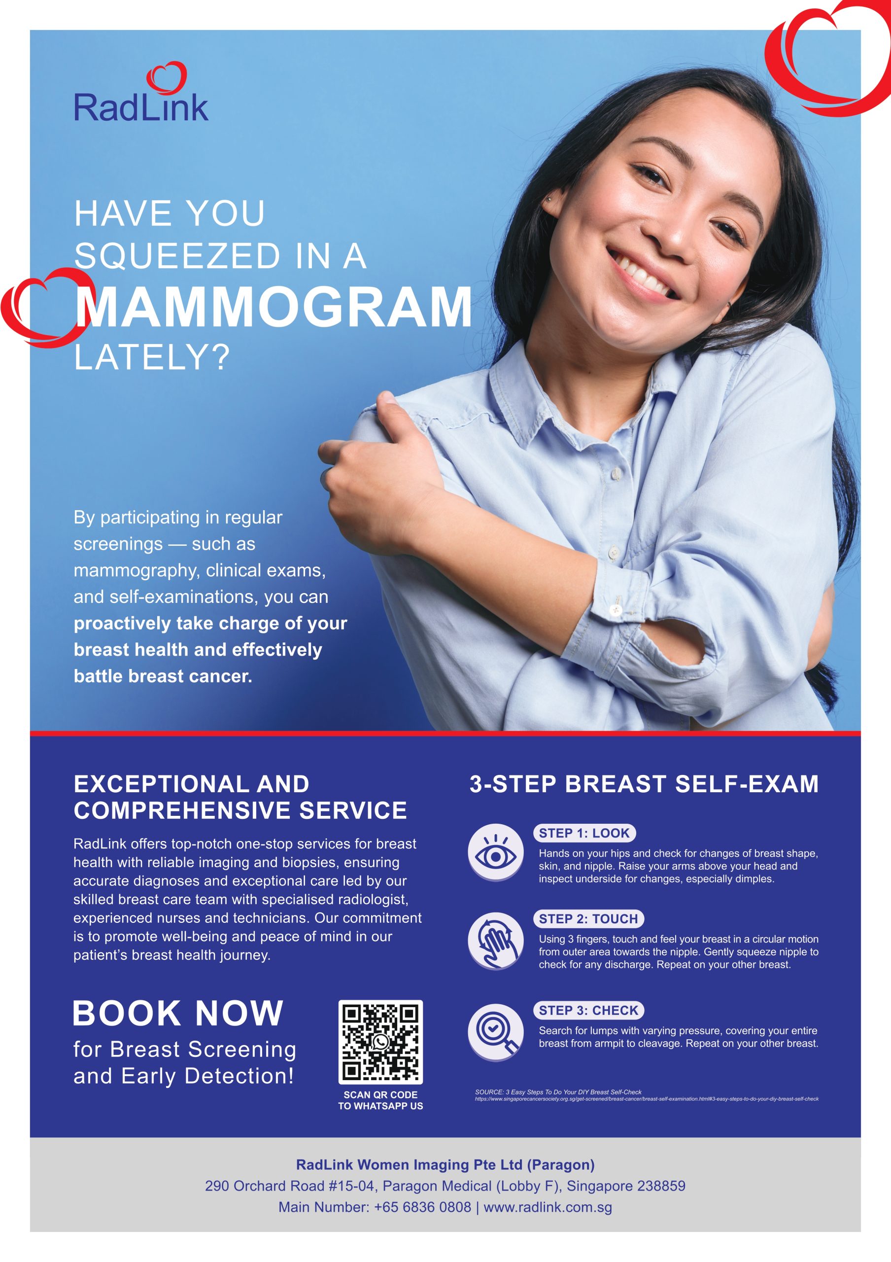 Mammogram informational poster
